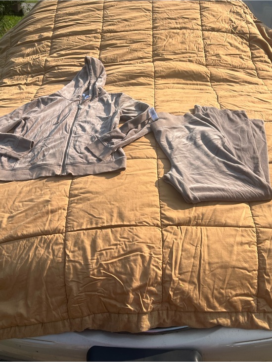 liz & co. Pants - liz & co Zip Hoodie & Matching Pants Neutral Taupe Comfy Loungewear Size Large